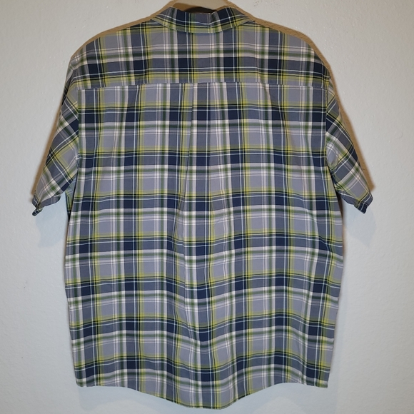 Patagonia Large Plaid Button Down Shirt, Organic Cotton Blend, Like New - Picture 2 of 4